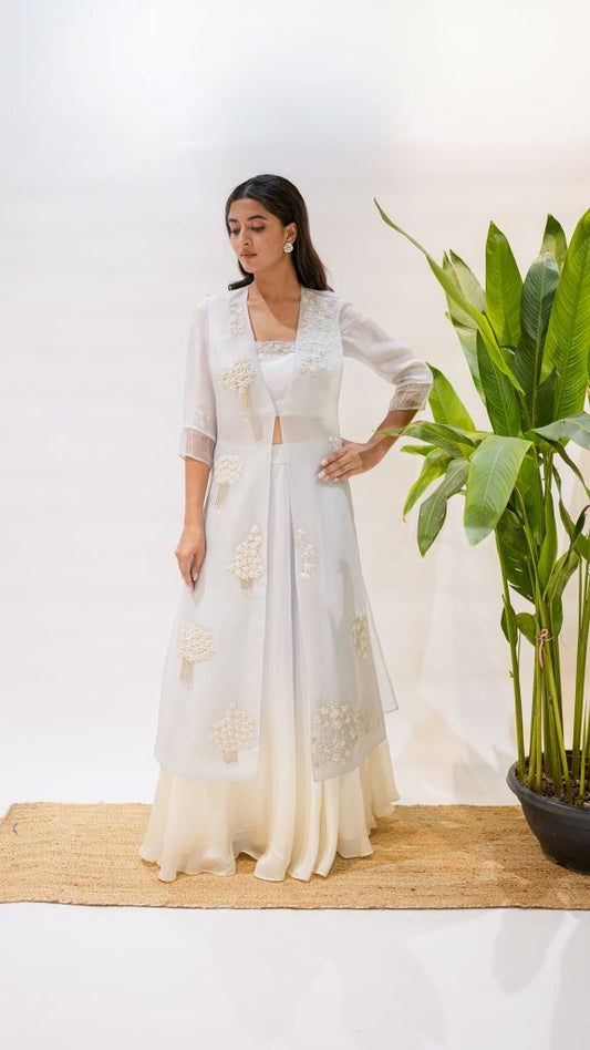 Moti Mrinal Jacket Blouse Skirt