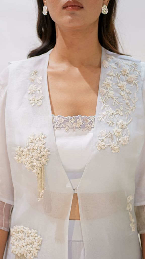 Moti Mrinal Jacket Blouse Skirt