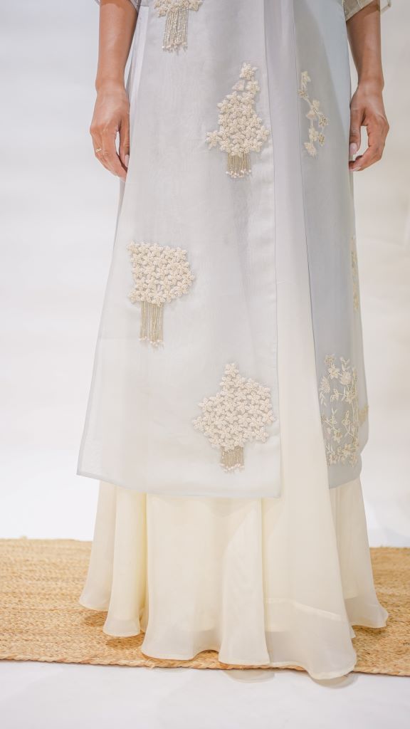 Moti Mrinal Jacket Blouse Skirt