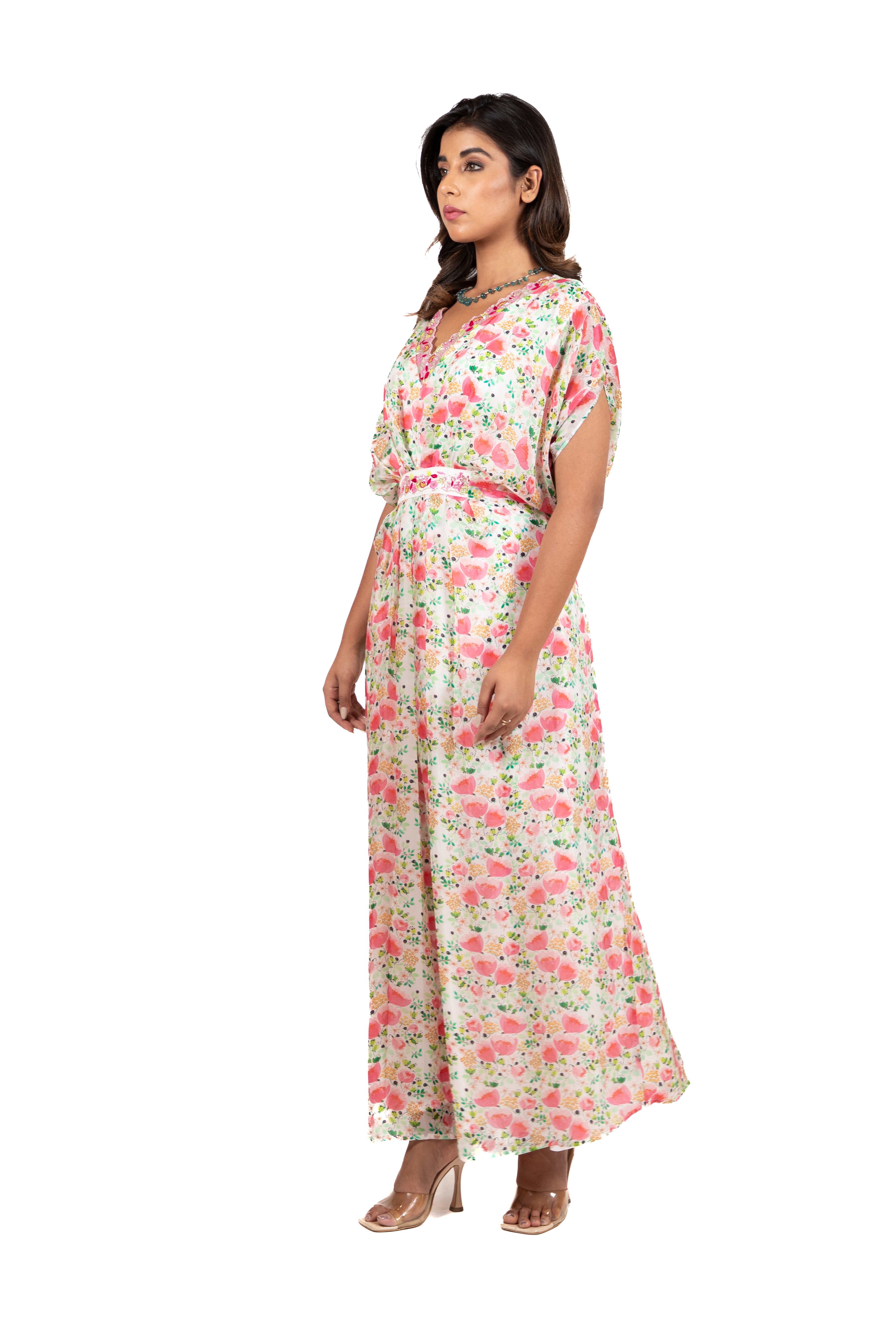 Flower Cluster Pleated - Dress