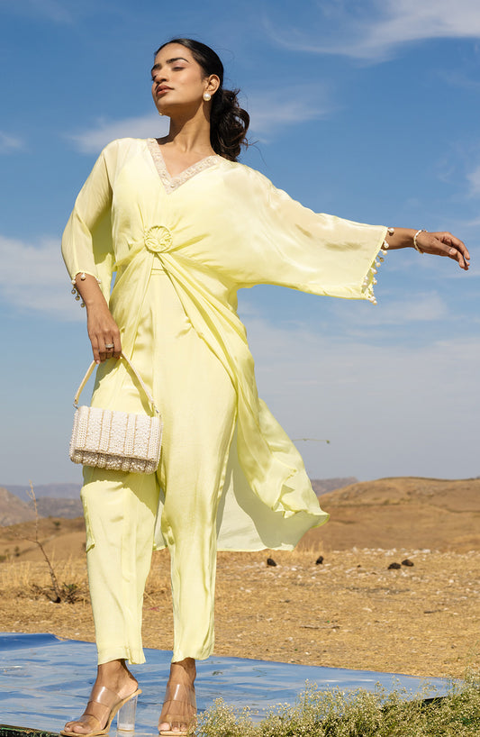 French Knot Moti Ring - Kurta Set