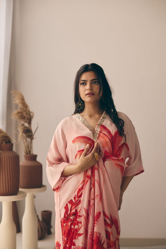 Tropical Bliss Knot Kurta With Pant