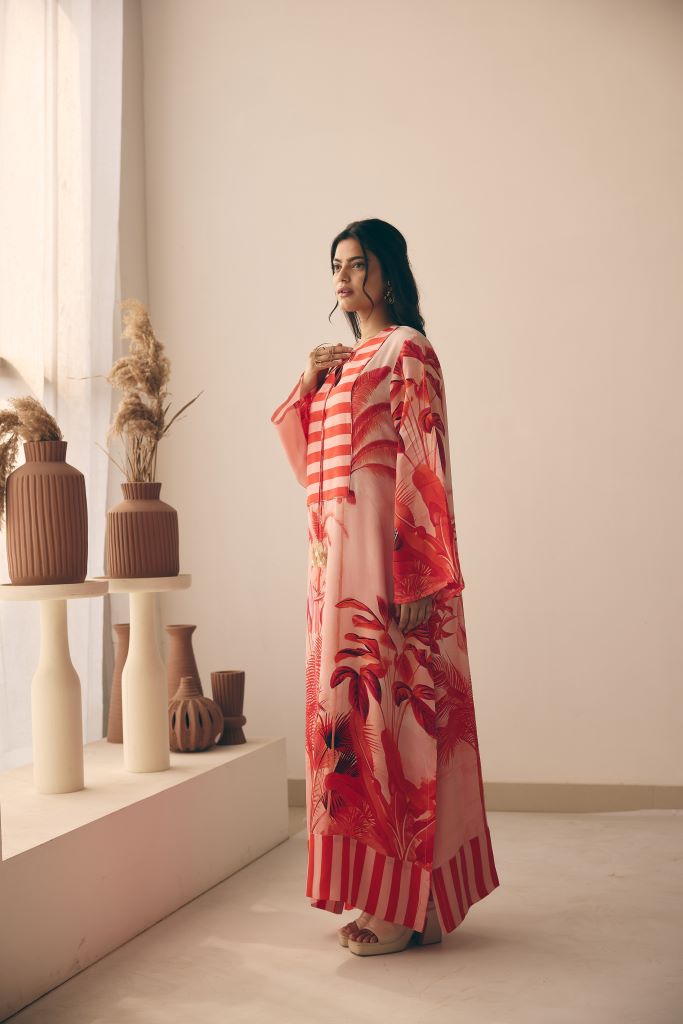 Tropical Bliss Long Yoke Kaftan