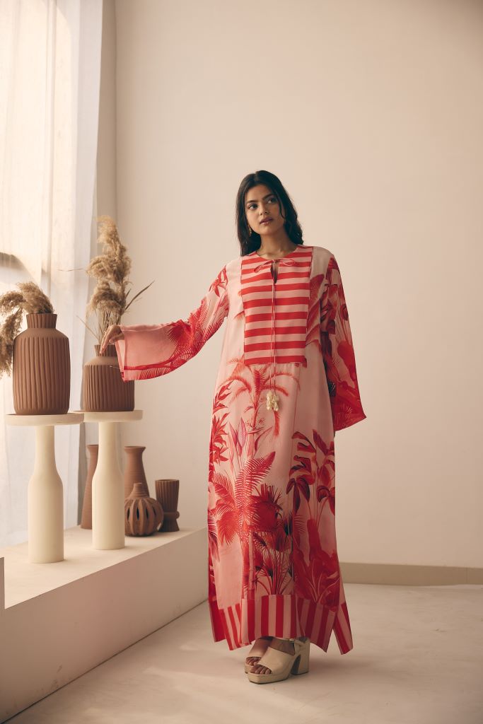 Tropical Bliss Long Yoke Kaftan
