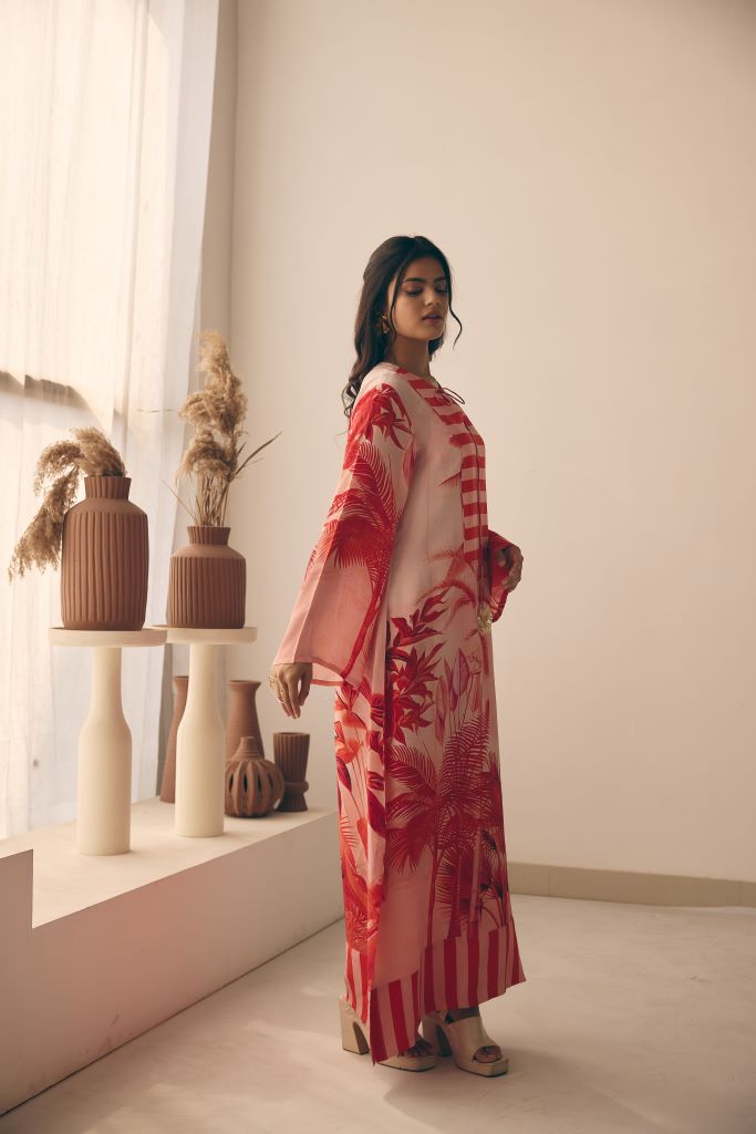 Tropical Bliss Long Yoke Kaftan