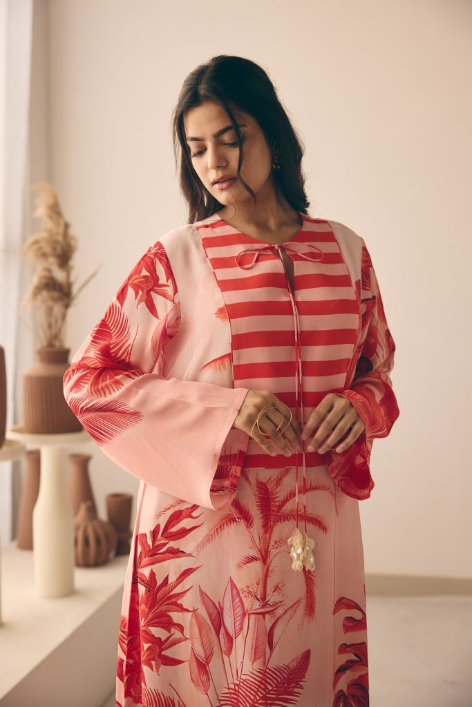 Tropical Bliss Long Yoke Kaftan