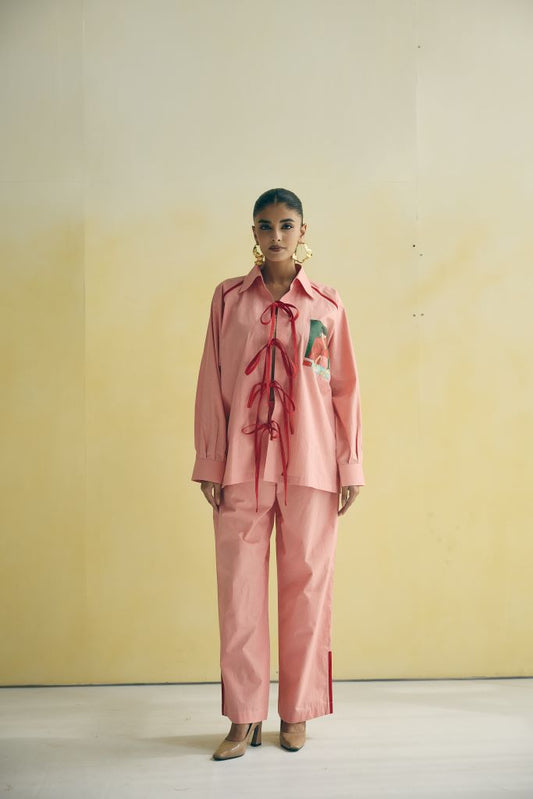 Love In Kitchen Front Knots Co-ord  Set