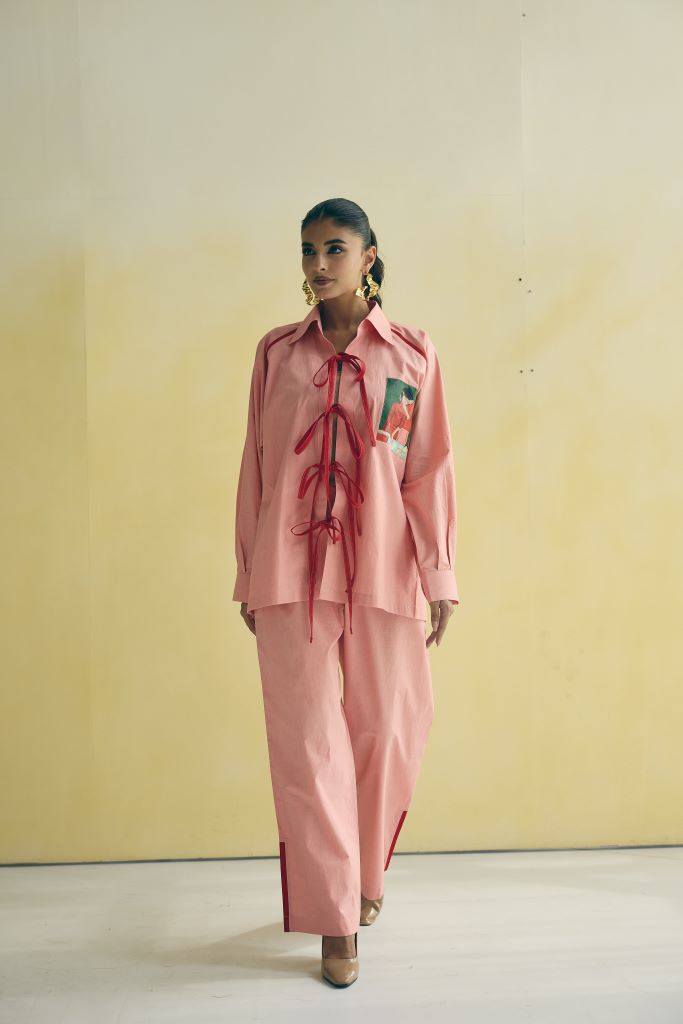 Love In Kitchen Front Knots Co-ord  Set