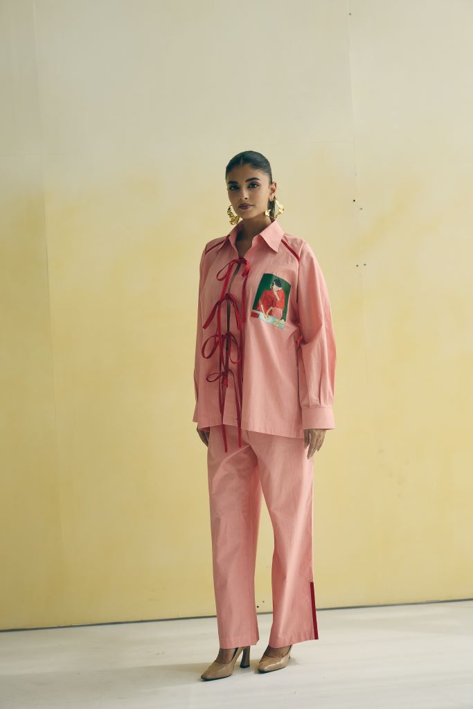 Love In Kitchen Front Knots Co-ord  Set