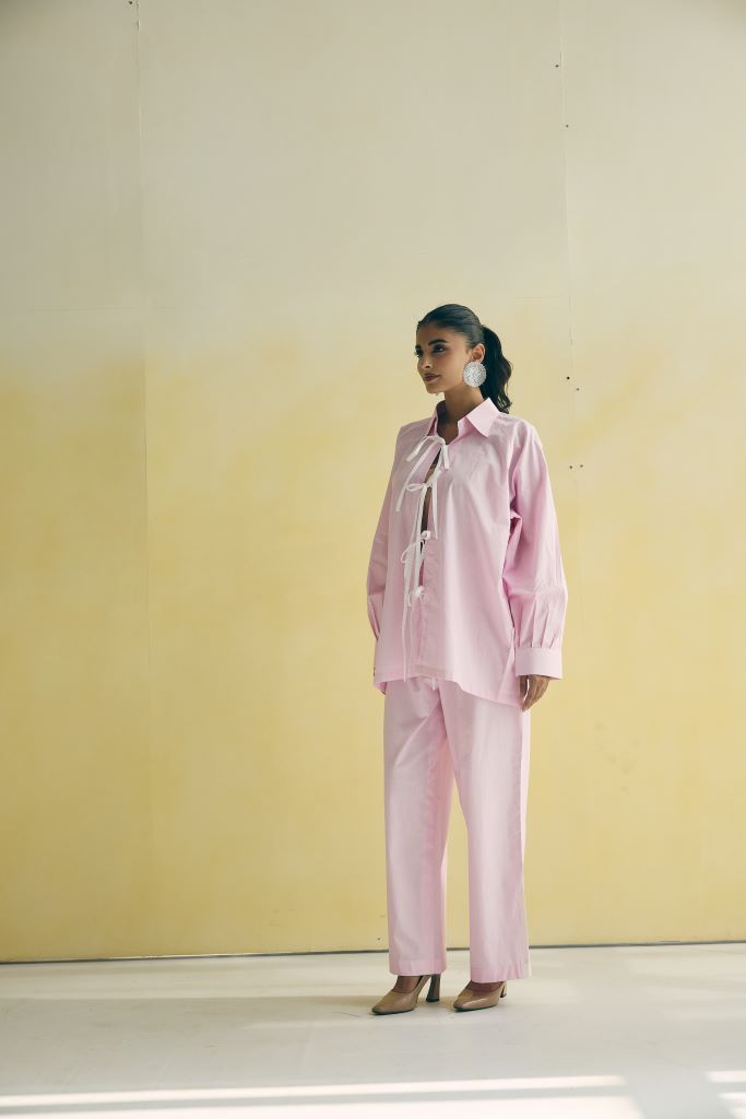 The Green Apple Front Knot Co-ord Set