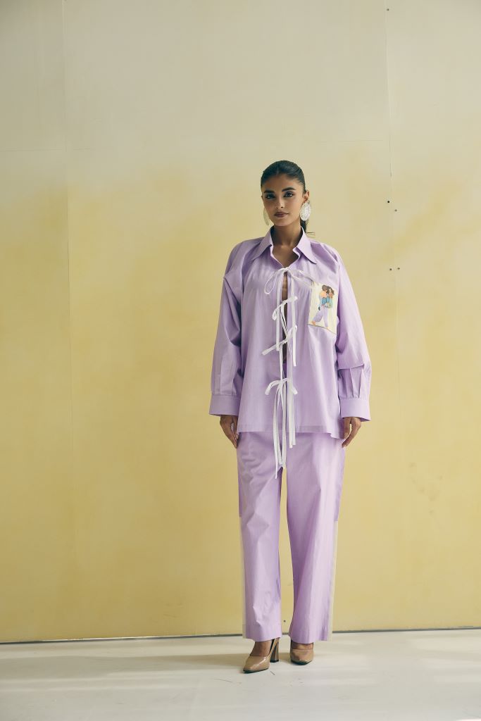 Strong Mom Front Knot Co-ord Set