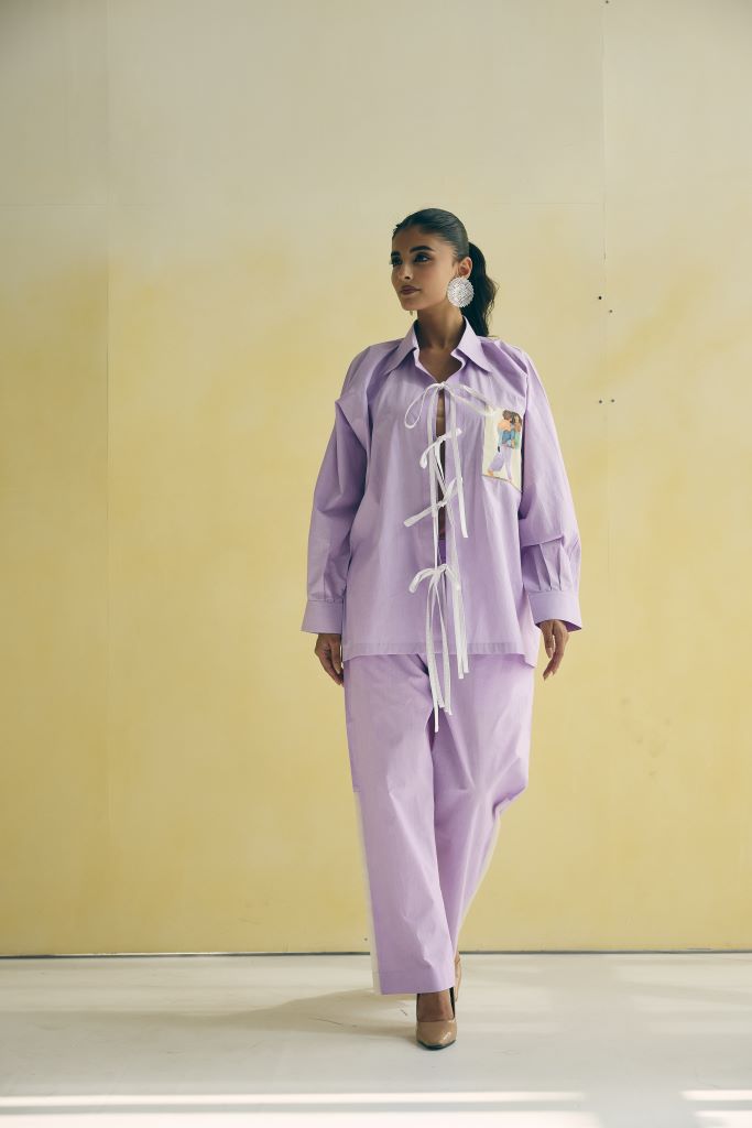 Strong Mom Front Knot Co-ord Set