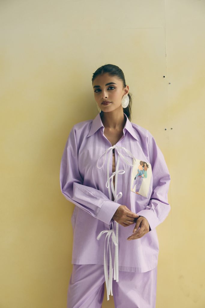 Strong Mom Front Knot Co-ord Set
