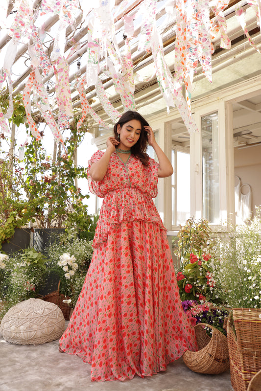Retro Iris Flared - Palazzo Set