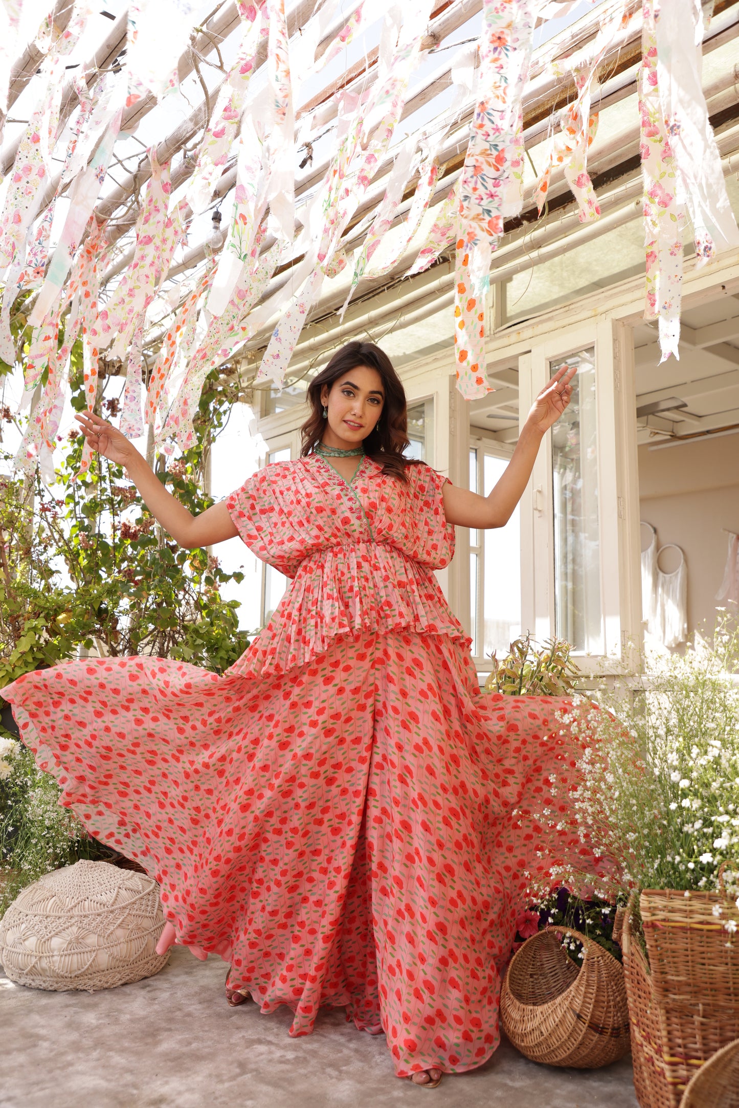 Retro Iris Flared - Palazzo Set