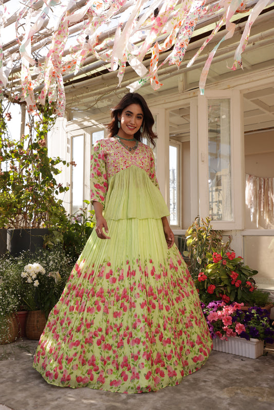 Rose Binge Crush - Skirt Set